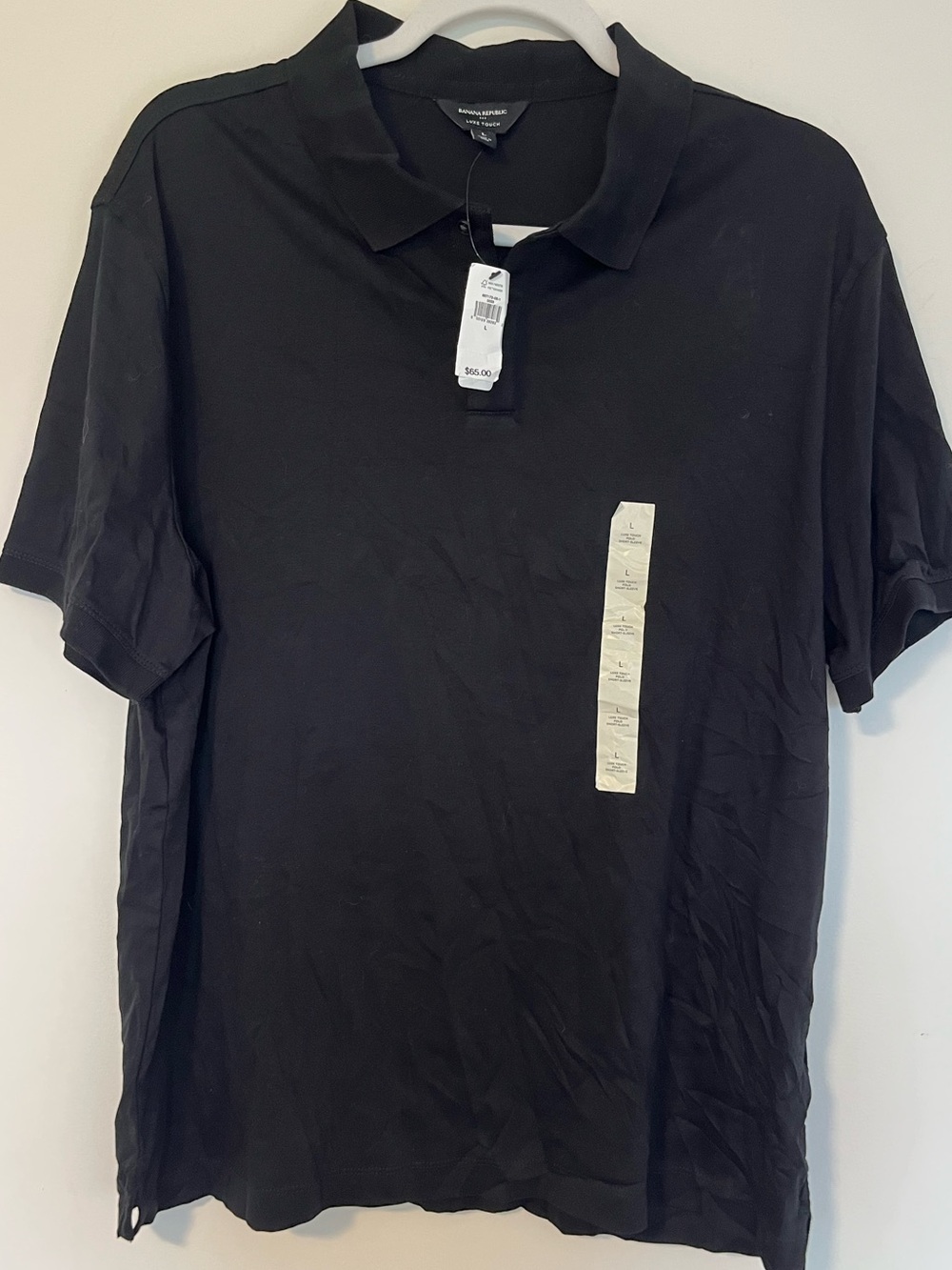 Banana Republic Men's Black Polo Shirt with Tag